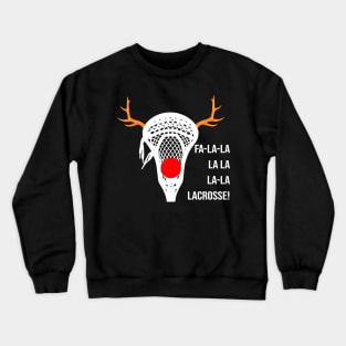 Funny Lacrosse Fa La La Xmas Gift For Lacrosse Player Crewneck Sweatshirt